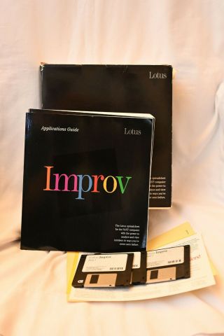 Vintage Lotus Improv For Nextstep Openstep 68k Next Computer