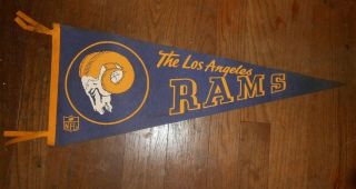 Vintage Los Angeles Rams Pennant Nfl