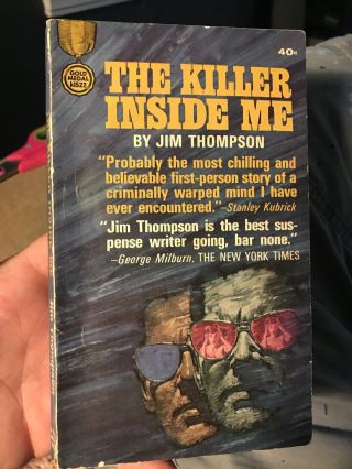 Jim Thompson / The Killer Inside Me 1952 Gold Medal Collectible Paperback Rare