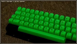 Commodore 64 Keyboard (colored Green) From Ds Retro Garage