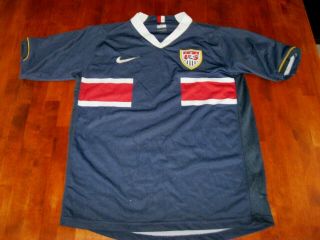 Vintage Nike 2006 - 2007 Away Usa National Team Soccer Jersey Size Youth Boys Xl