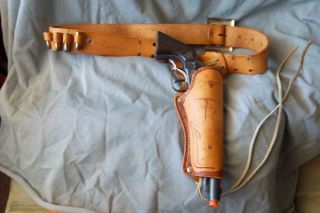 Johnny Reb Nichols Model 61 Holster Set Cap Gun Pistols