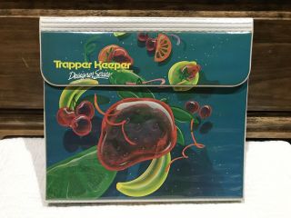 Vintage 80s Mead Trapper Keeper 29100 Designer Series W/ 3 Folders Very Good Con