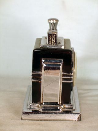 Ronson Art Deco Touch - Tip lighter with clock,  large dial size 2