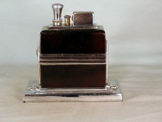 Ronson Art Deco Touch - Tip lighter with clock,  large dial size 3