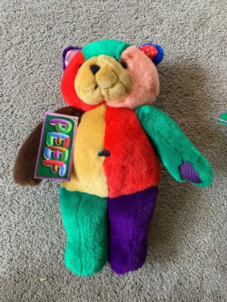 Peef The Christmas Bear Plush Vintage 1996 Squeeker 15in Tom Hegg Stuffed Animal