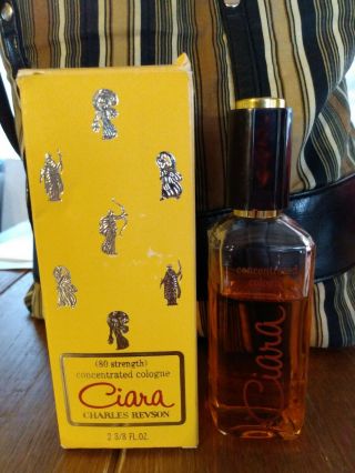 Vintage Charles Revson Ciara Perfume 2fl Oz 80 Strength Concentrated 3/4 Full