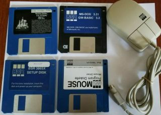 Vintage Ibm Pc Bus Mouse,  Ms - Dos 3.  3.  1,  Gw - Basic 3.  2,  Tetris (bsr)