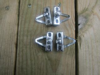 Vintage Nuovo Record Campagnolo Chrome Holders And Pads,  Vgc