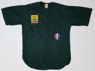 Vintage Bsa Explorer Shirt Sanforized Eagle Scout Patch1973 Jamboree Patch Vgc