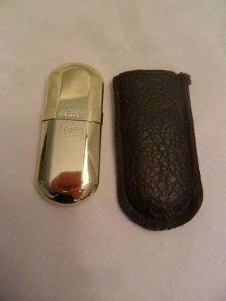 Vintage Marlboro Brass No.  6 Cigarette Lighter With Storage Case