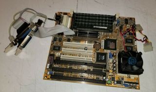 Vintage Fic Va - 503,  Motherboard - Pentium 233mhz Mmx Cpu & 128mb Ram - Socket 7