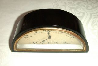 RARE Vintage Art Deco Cherry Red Amber Faturan Clock (Case 129gms) 3