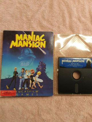 Boxed Software Maniac Mansion Apple Ii Apple Iie Iic 128k Lucasfilm Games