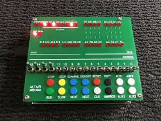 Retro Altair 8800 S100 Clone With Front Panel Switches And Leds.