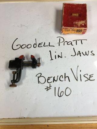 1 In.  Vintage Goodell Pratt Bench Mount Vise 160