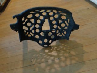 Vintage Farm Equipment Implement Tractor Seat Cast Iron With Mounting Brackets