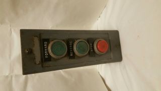 Vintage Motor Control Switch Box Forward Reverse Stop General Electric Switch 1