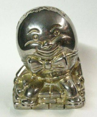Vintage Metal Humpty Dumpty Bank,  No Key Required To Open - -