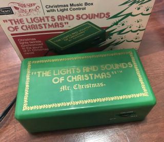 Vintage 1981 Mr.  Christmas Lights And Sounds Control Box,  Music,  21 Carols