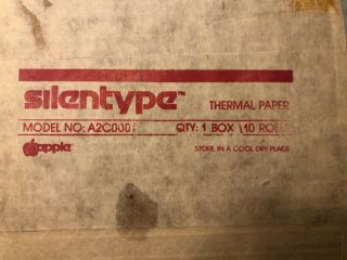 Vintage Apple Silentype Thermal Printer Paper A2C0001 - Box Of 10 Rolls 2