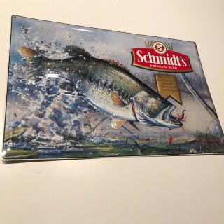 Vintage Schmidt’s Beer Embossed Tin Sign