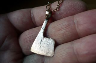 British Uk Metal Detecting Find Stunning Viking Bronze Axe Thor Amulet Pendant
