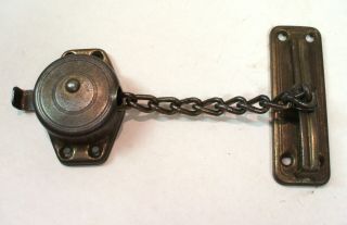 Vintage Chain Lock Secure Door Lock - S - B Mfg Co Milwaukee - Hardware