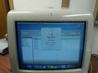 2002 Apple iMac 500MHz G3 Desktop Power PC Computer Blueberry Operating 2