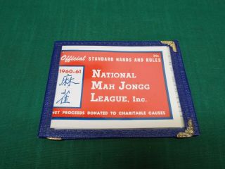 Vintage 1960 - 61 National Mah Jongg League Official Standard Hand Rules Jong
