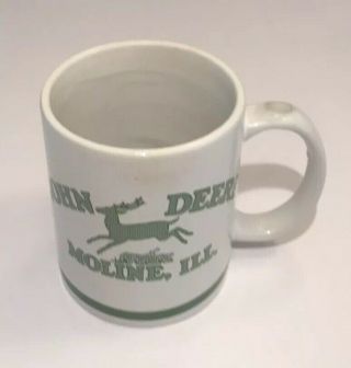 John Deere Vintage Moline Ill.  Coffee Cup Mug Advertising Tractor Farm