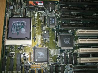 ISA PCI AT Socket 3 486 Motherboard,  AMD A80486DX4 100MHz CPU & 4M RAM,  Cooler 2