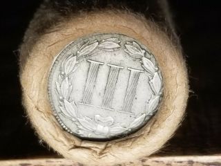 3 Cent Nickel& 1900 Indian Head /old Small Cent Roll/ Antique/ag - Unc 700.
