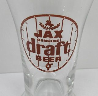 Vintage Jax Draft Beer Advertising Glass Jackson Brewery Orleans La Wz9214