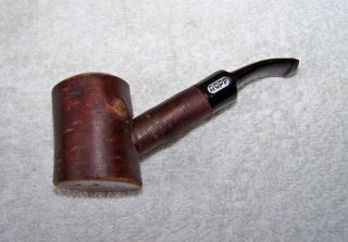 Vintage Ropp Mini 939 Small Natural Bark Cherry Wood Tobacco Pipe France