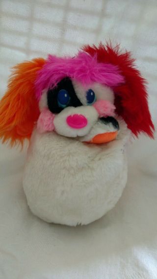Vintage 1986 Plush Popples Puppy Dog with Spots & Fuzzy Ears 2