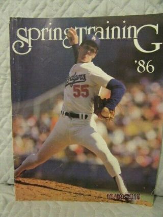 Dodgers Spring Training 1986 134 Pages
