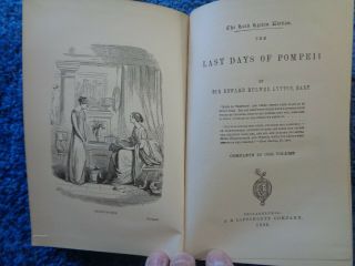 The Last Days of Pompeii.  1885.  The Lord Lytton Edition 2