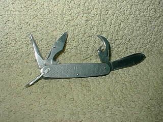 Vintage Camillus 1972 Us Military Army Multi Camp Tool Usaf Usmc Pocket Knife