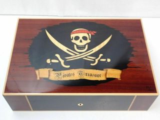 Elie Bleu Pirate 110 Humidor Cigar Case Pirates With Hygrometer Only 200 Rare