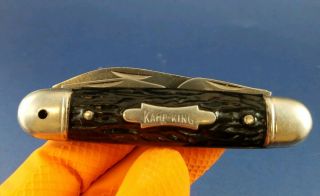 Vintage 4 Blade Imperial Kamp King Boy Scout Pocket Knife Prov.  Ri Usa (k402)