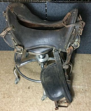 Mcclellan Cavalry Civil War Saddle 12 " Seat Antique