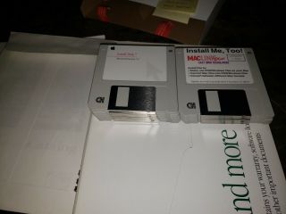OEM Apple Macintosh Computer Operating System 7.  5 OS Disk Manuel Set 2