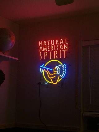 Natural American Spirit Organic Cigarette Tobacco Neon Light Advertising Sign