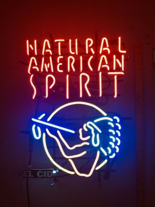 Natural American Spirit Organic Cigarette Tobacco Neon Light Advertising Sign 2