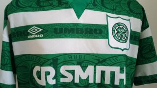 jersey shirt vintage umbro CELTIC 95 - 96 home XL N0 match worn scotland rangers 3