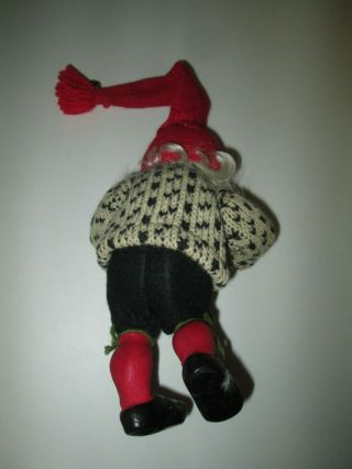 Vintage Arne Hasle Norwegian Troll Santa ' s Helper Elf Doll Askim Norge 10 