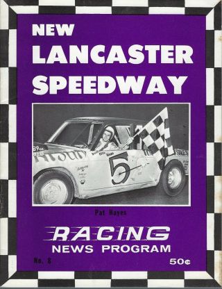 1969 Lancaster Speedway Modified Program - Pat Hayes - Db