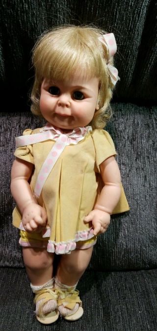 Vintage Horsman 16 " B - 19 " Tuffy " Baby Doll 1966 Dress Shoes And Socks.