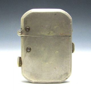 Antique Early Pat.  1911 Wright Push Button Semi Automatic Petrol Pocket Lighter
